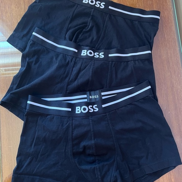 Sz SM Jockey/Hugo Boss Men's Black Boxer Briefs 2/Trio - Picture 4 of 9
